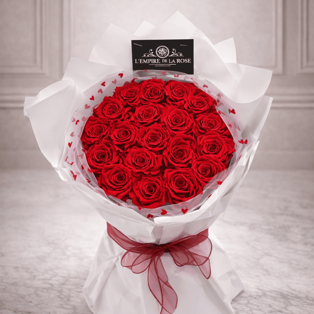 Bouquet Éternel Rouge Majesté