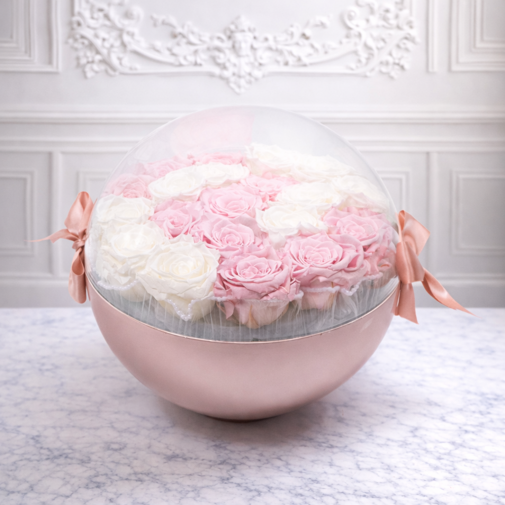 Eternal Garden - White and Pink Roses