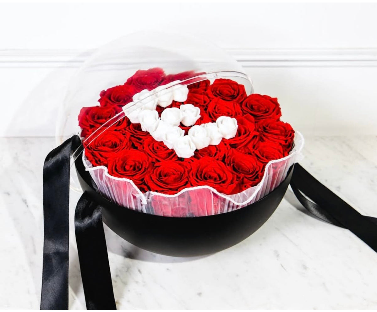 Jardin sous cloche personnalisable rouge