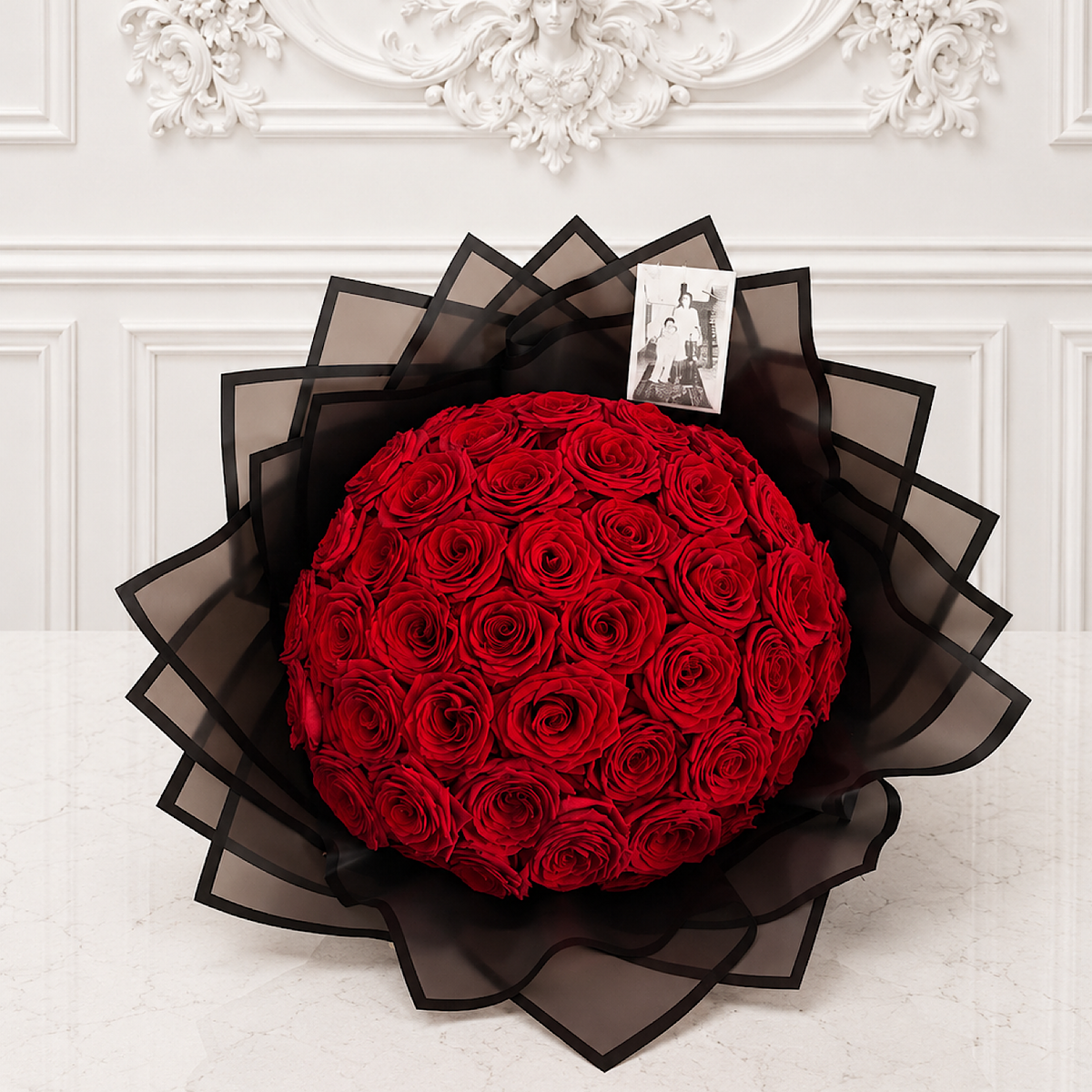 Bouquet avec photo